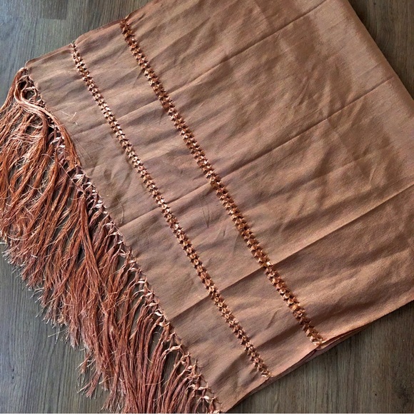 Accessories - **GIVEAWAY** Beautiful Bronze Scarf Shawl with Fringe